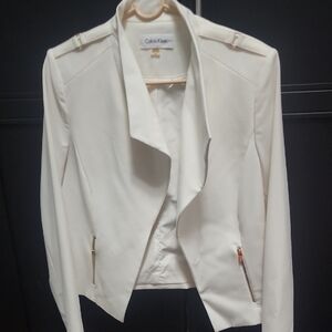Calvin Klein Women's Cream Blazer